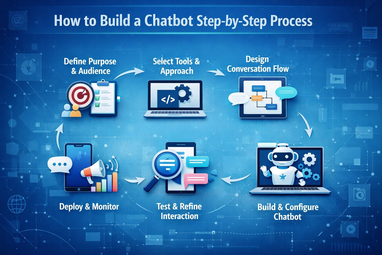 a snapshot of how to built a chatbot